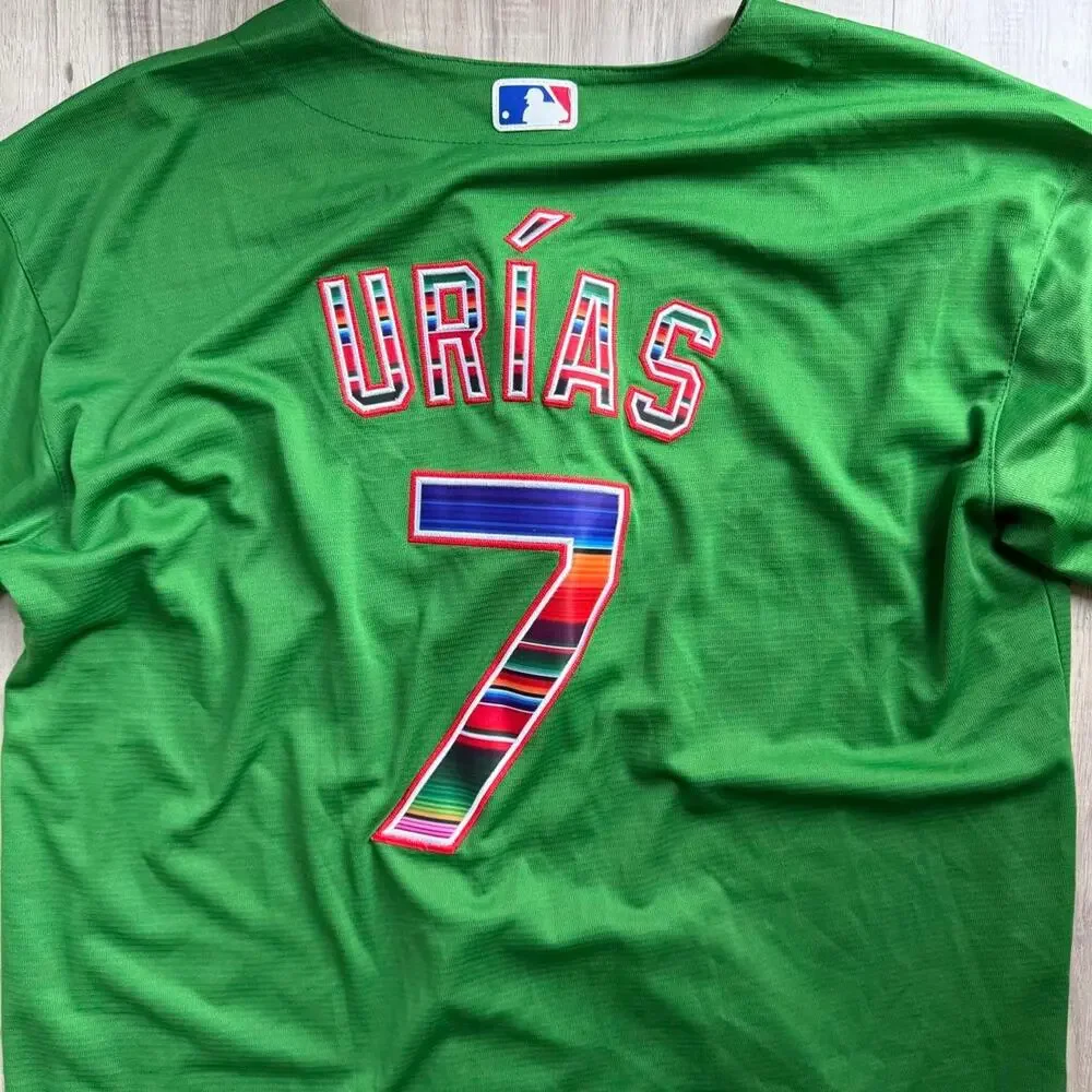Nike Los Angeles Dodgers Julio Urías  Mexico Jersey Green XXXL